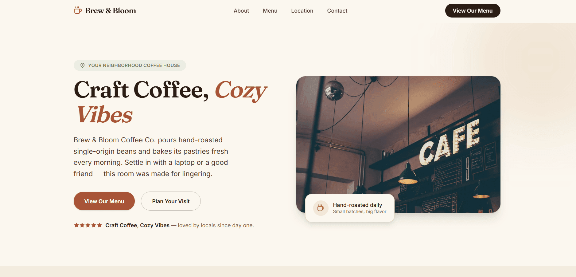 Brew & Bloom Coffee Co. preview