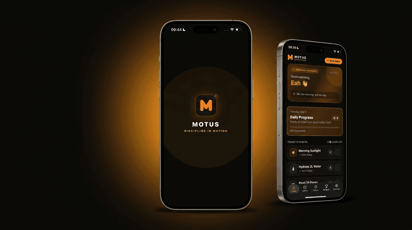 Motus — Mobile App preview