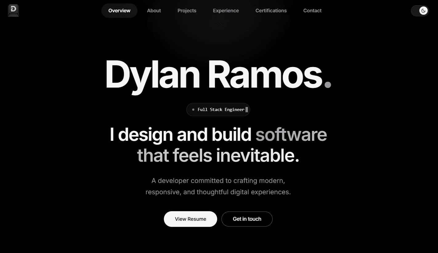 Portfolio Platform & Video Editing Showcase preview