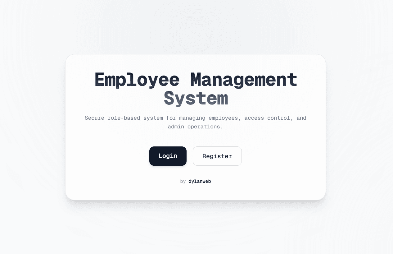 Employee Management System